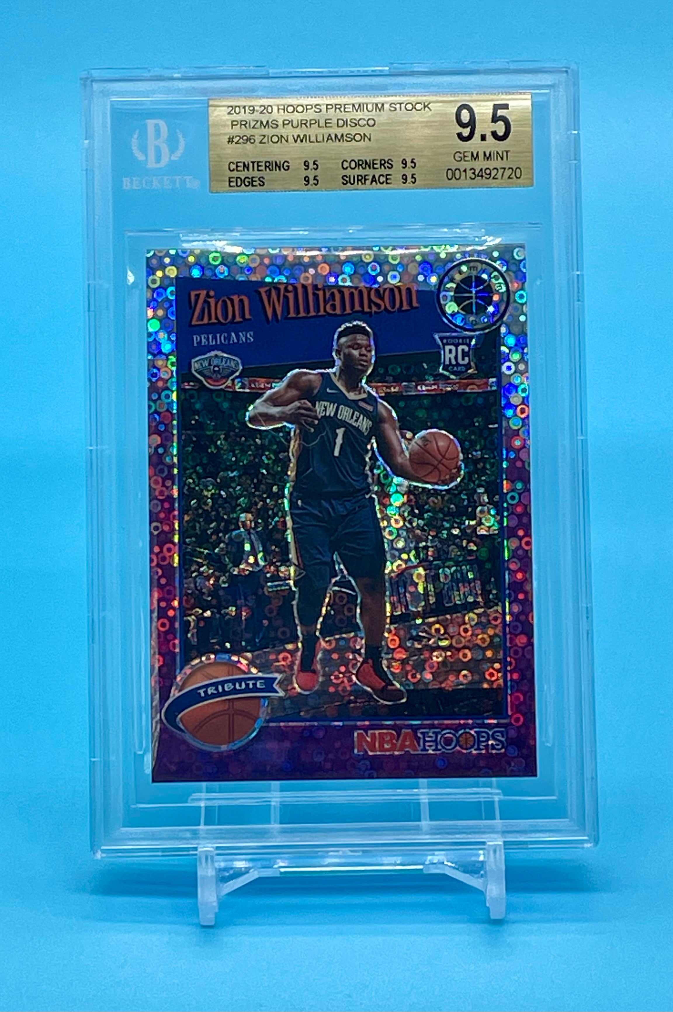 ❤️Zion Williamson Rookie RC 2019 Hoops Premium Stock Disco 