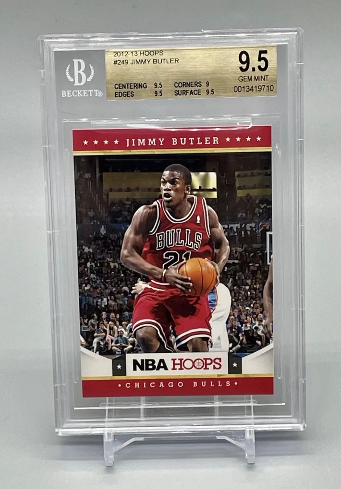 ❤️JIMMY BUTLER 2012-13 PANINI HOOPS #249 BGS 9.5 GEM MINT ROOKIE