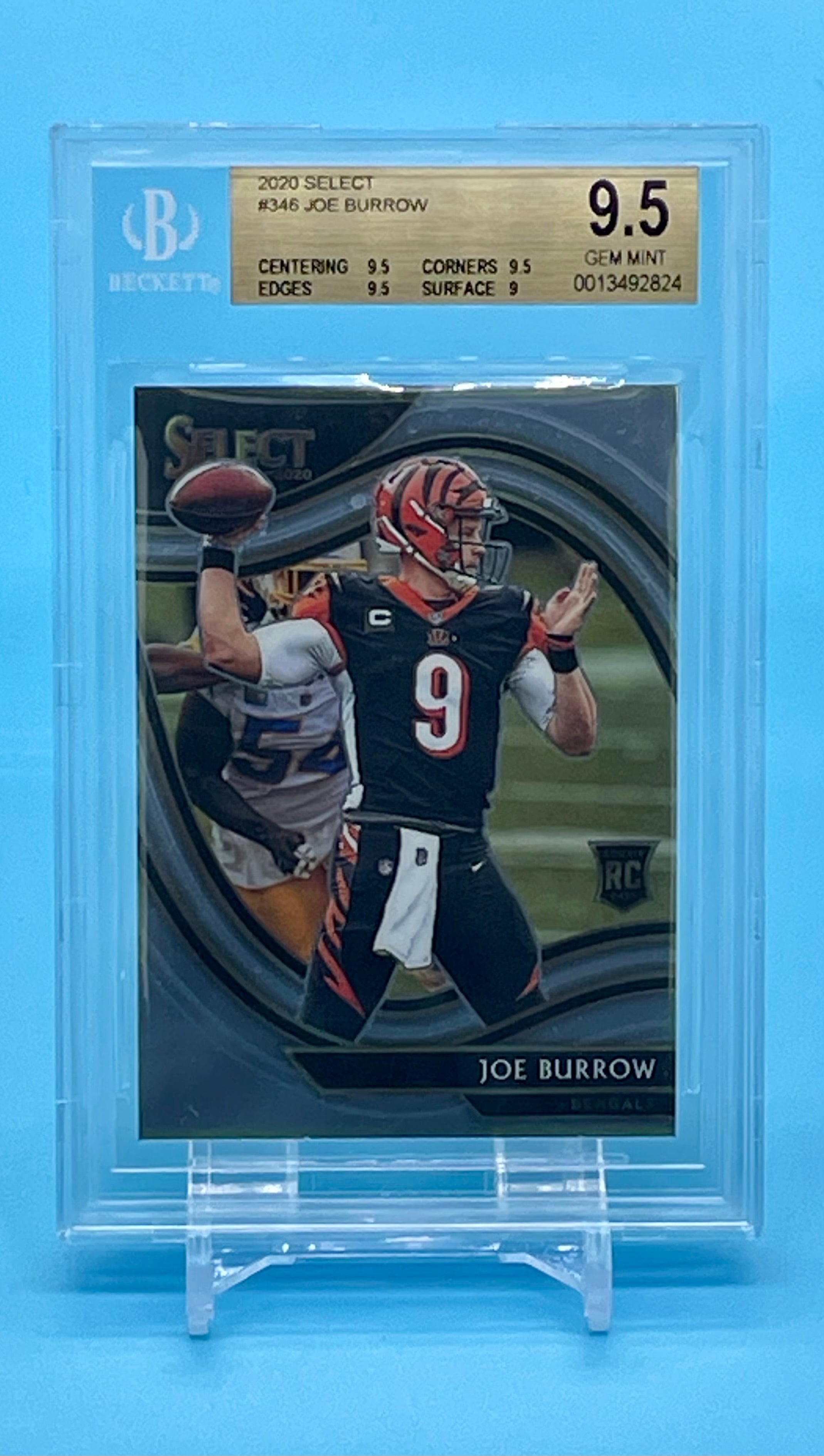 Joe Burrow RC 2020 outlet Panini Select Field Level #346 - Cincinnati Bengals