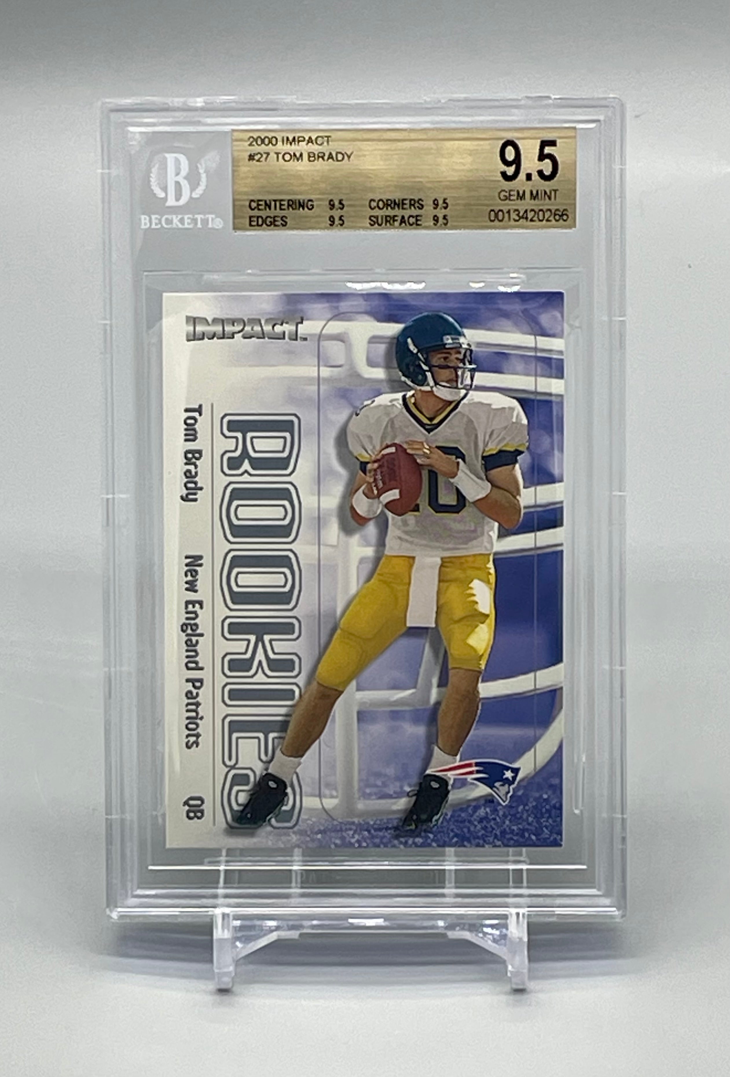 Online Tom Brady fleer rookie card!