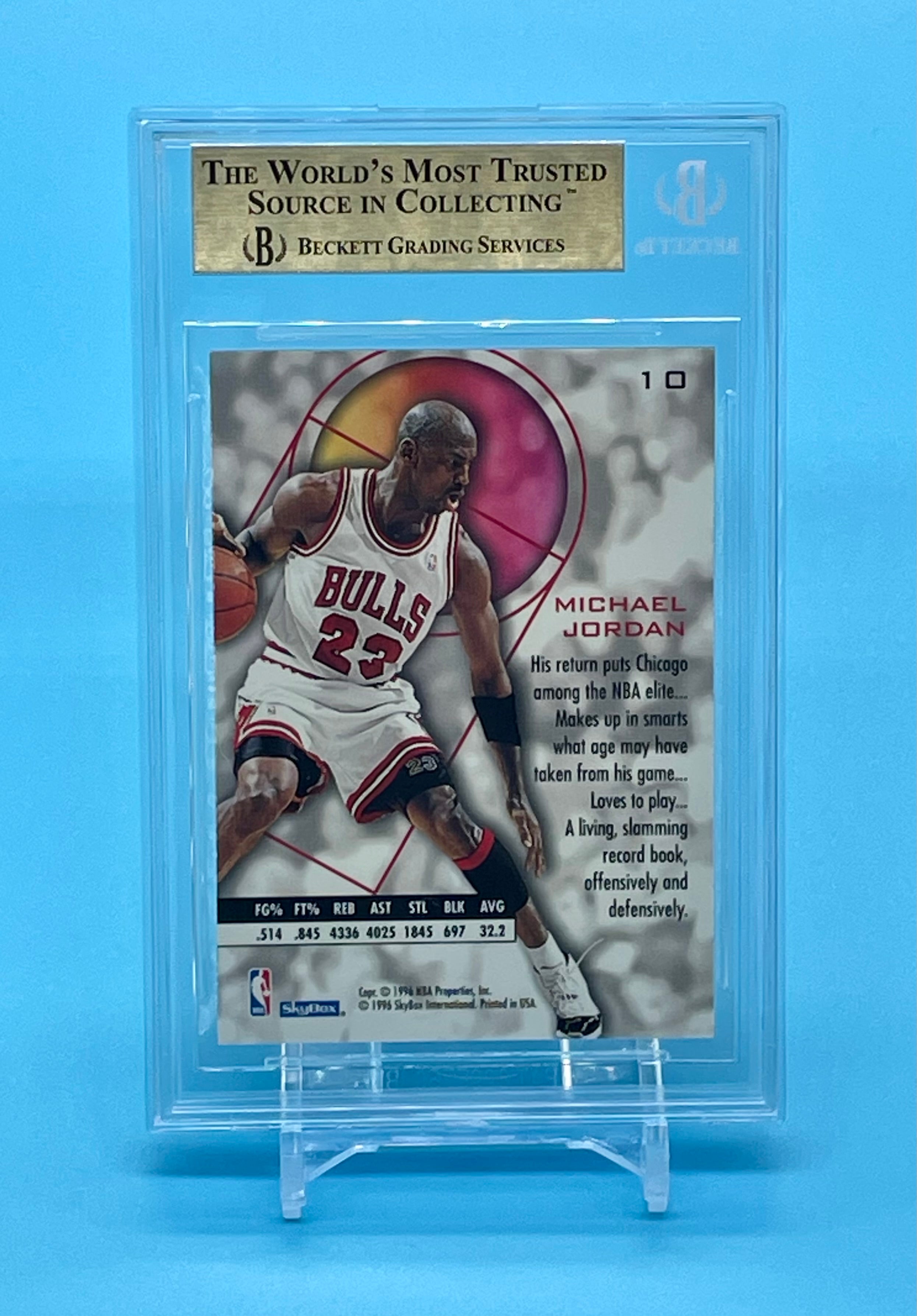 ❤️1995-96 Skybox E-XL #10 Michael Jordan Chicago Bulls HOF BGS 9.5 Gem Mint Rare