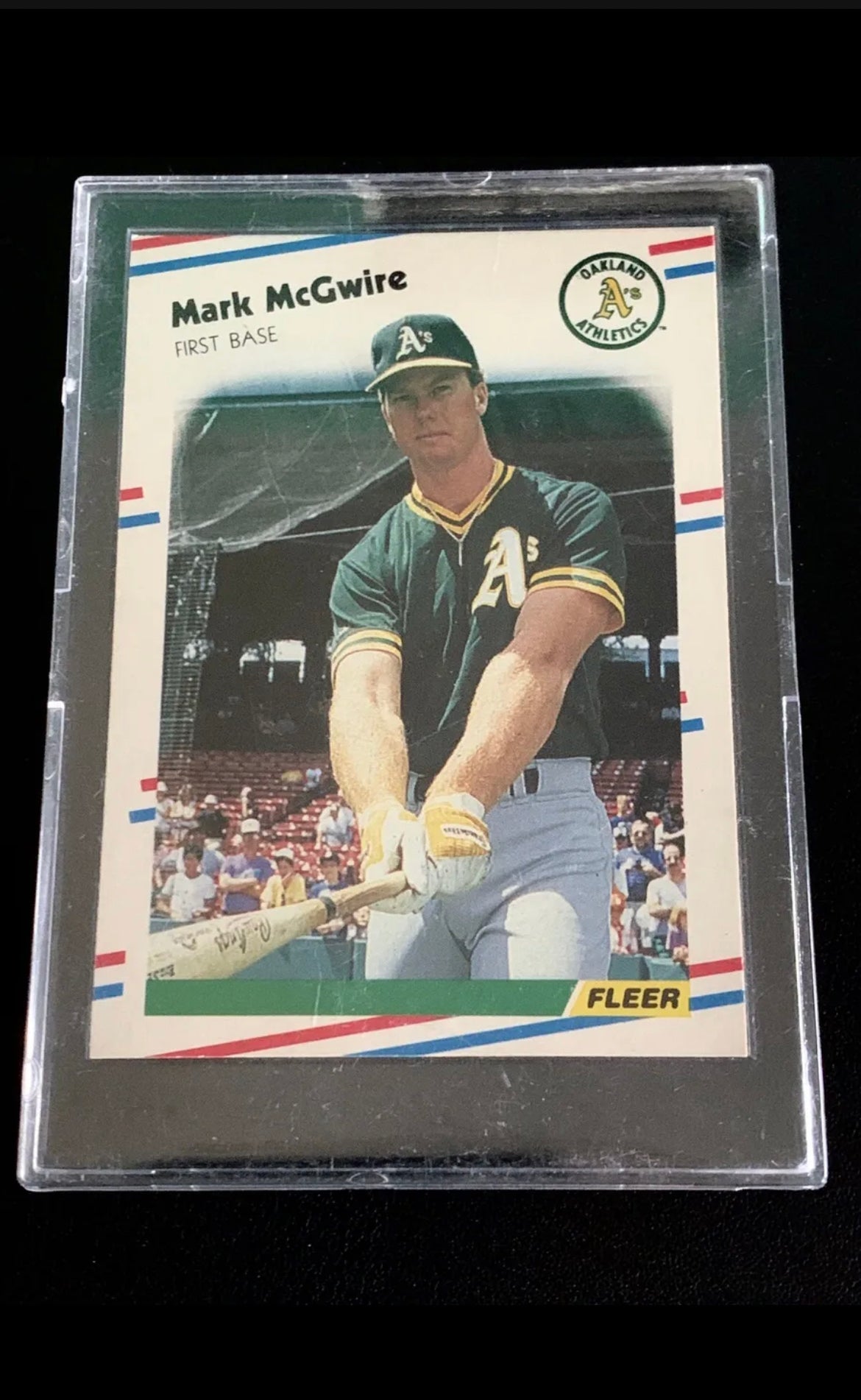 ❤️1988 Fleer Baseball Mark McGwire #298 HOF Athletics Centered Well - Great Condition