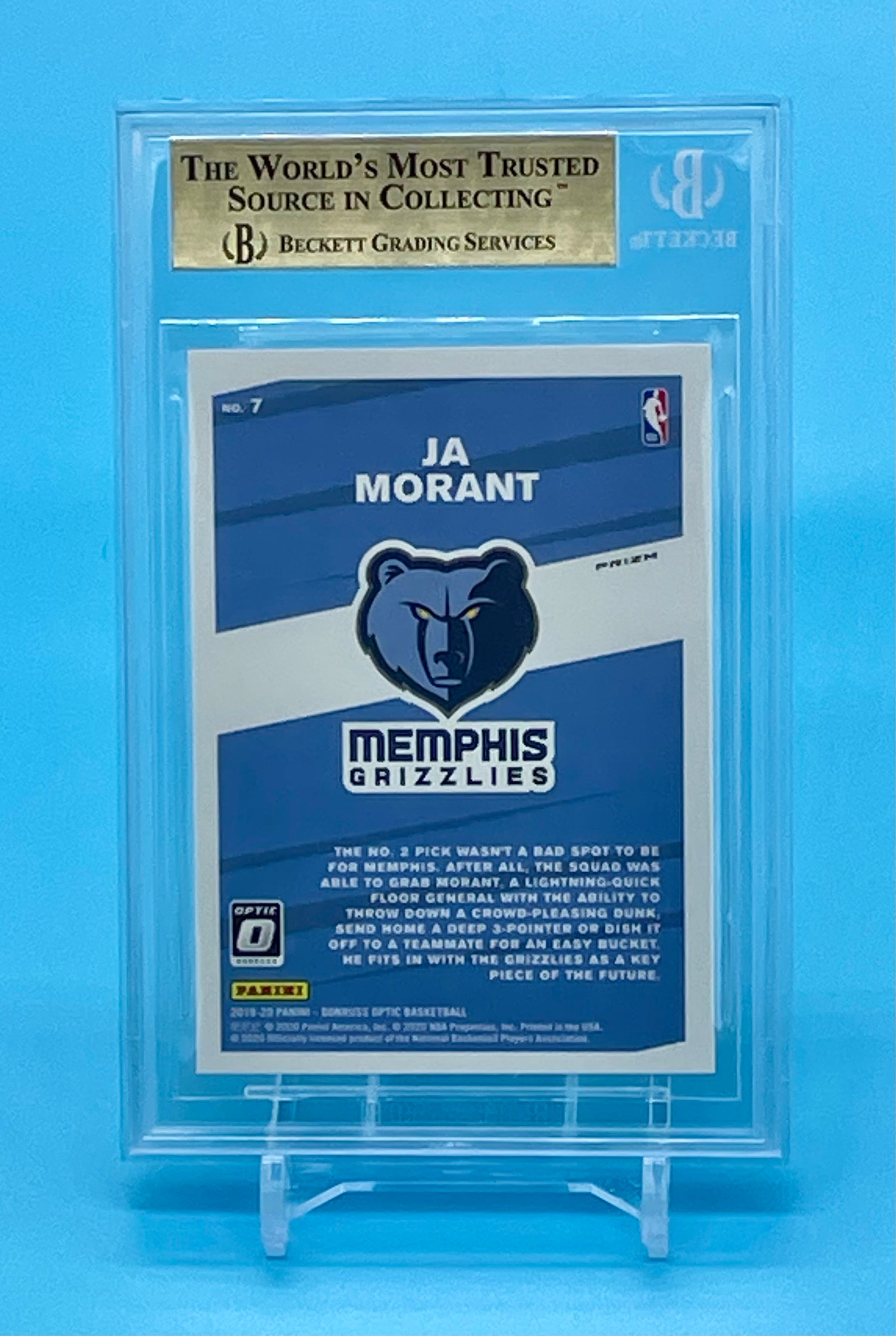 ❤️2019 Donruss Optic Ja Morant My House! #7 SILVER HOLO Rookie RC Gem Mint BGS 9.5