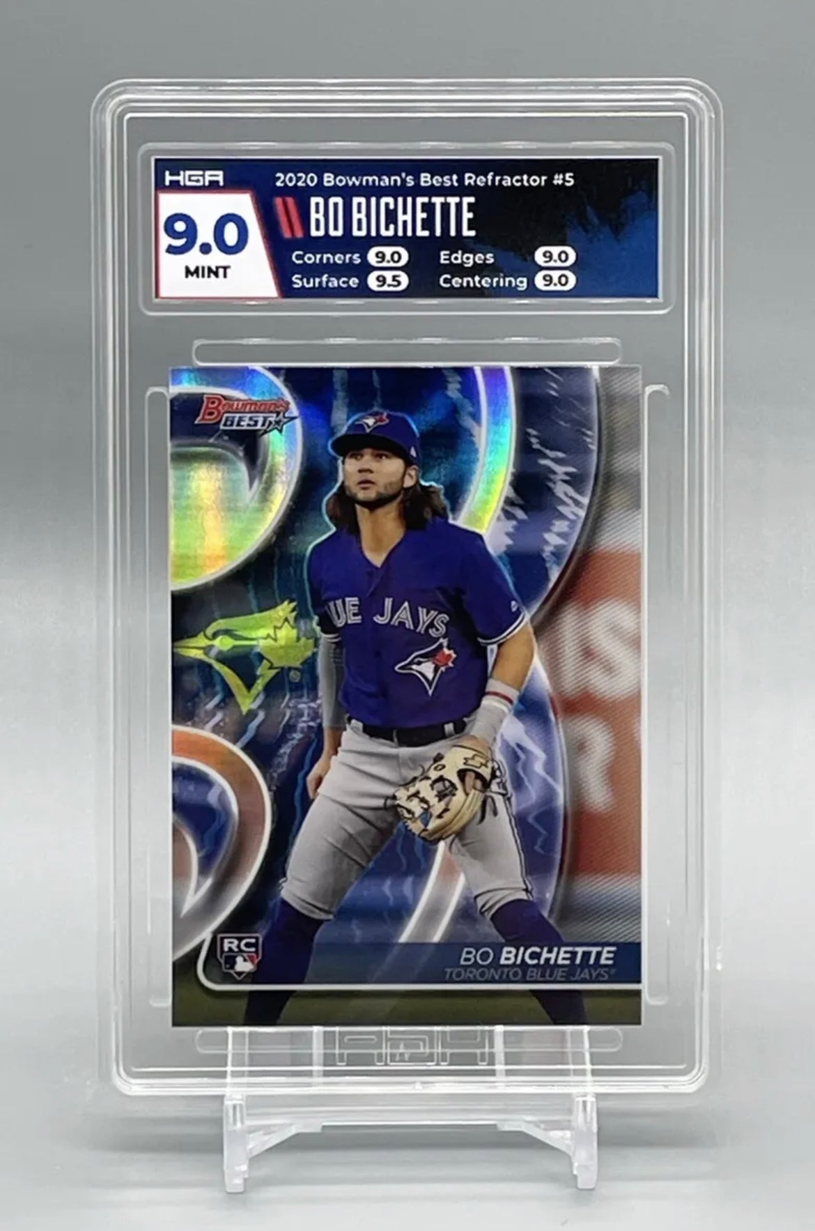 ❤️2020 Bo Bichette RC Bowmans Best Refractor #5 HGA 9 MINT Blue Jays Rookie