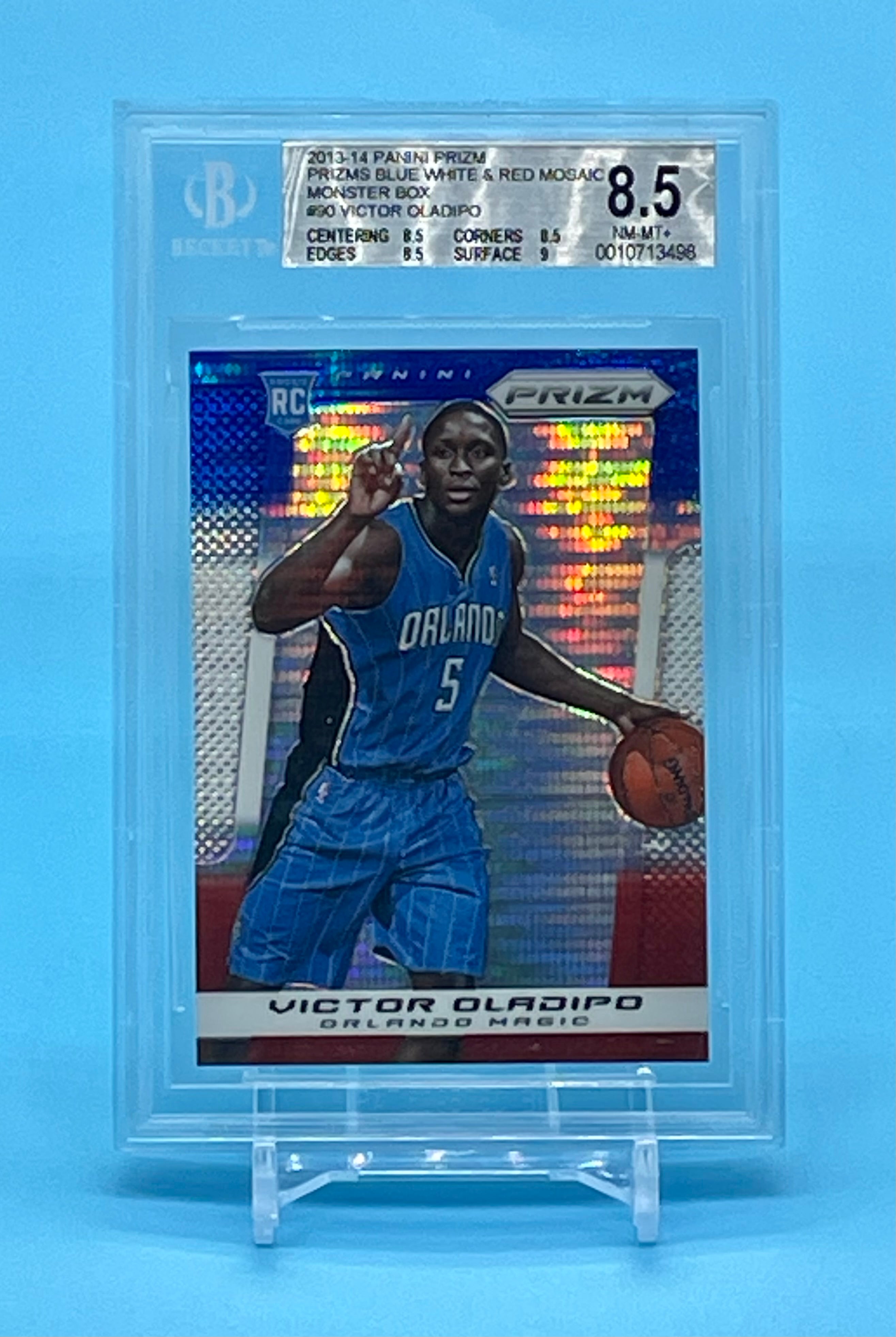 ❤️Victor Oladipo 2013 Panini Prizm Rookie Red White Blue Mosaic Prizm BGS 8.5