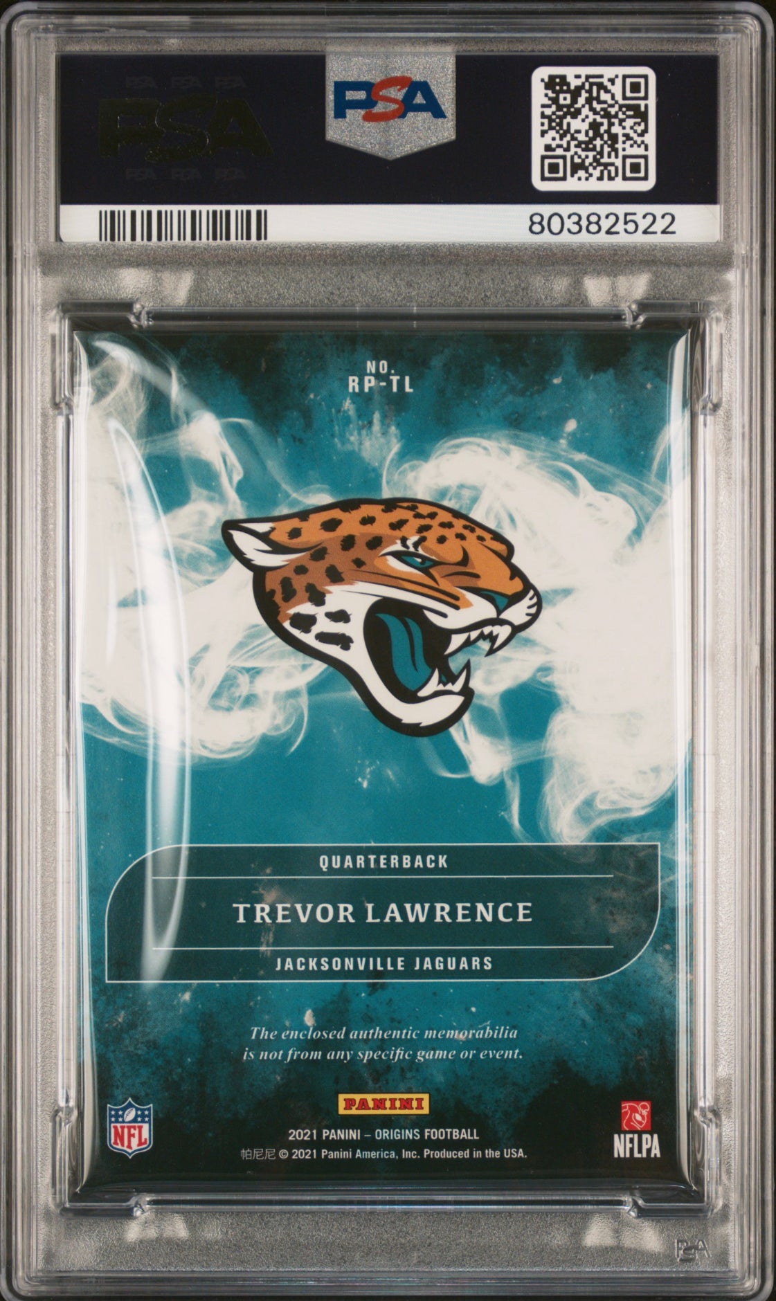 ❤️ 2021 Panini Origins Trevor Lawrence Red Rookie Jersey Patch SP Psa 8 NM-MT Pop 5