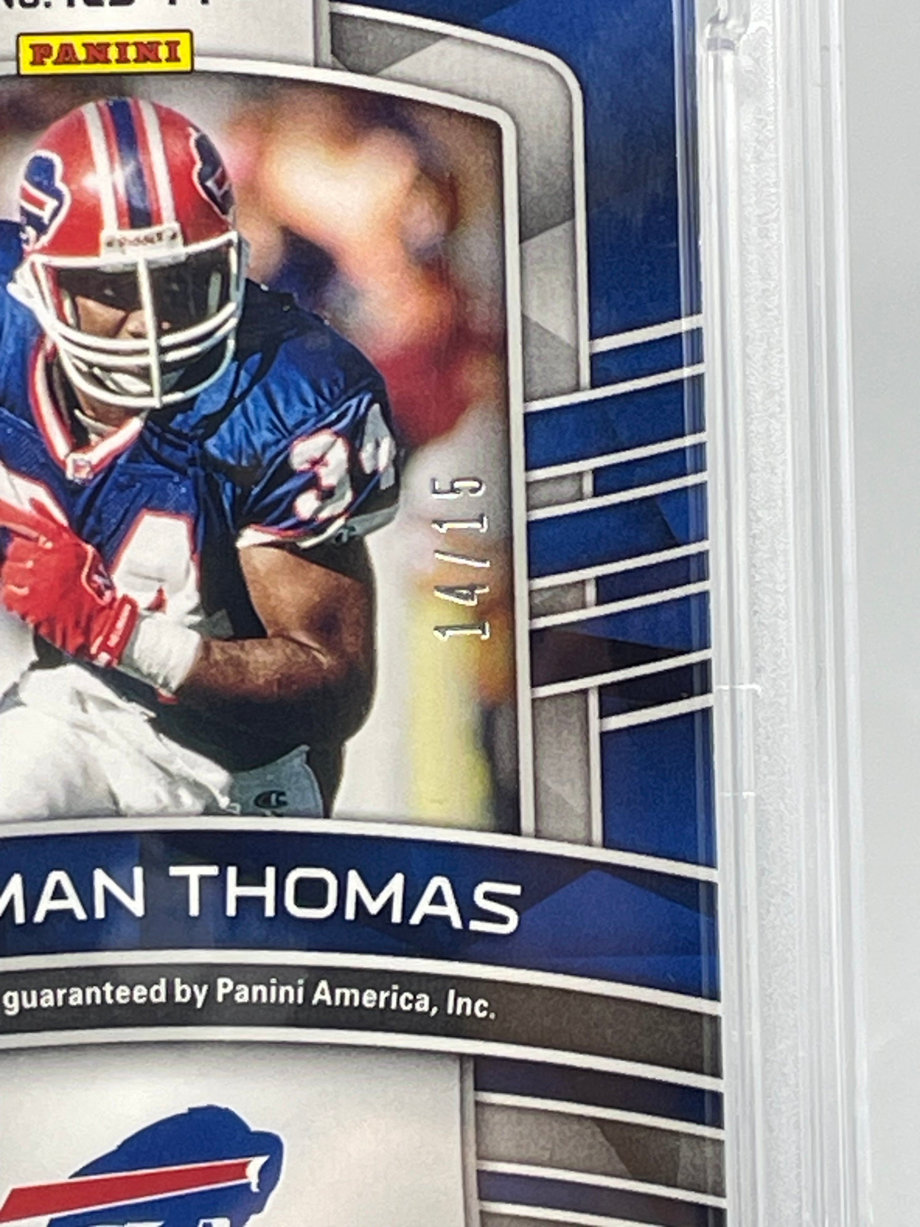 ❤️2021 Panini Spectra Illustrious Legends THURMAN THOMAS 14/15 Auto Psa 10 Pop 1