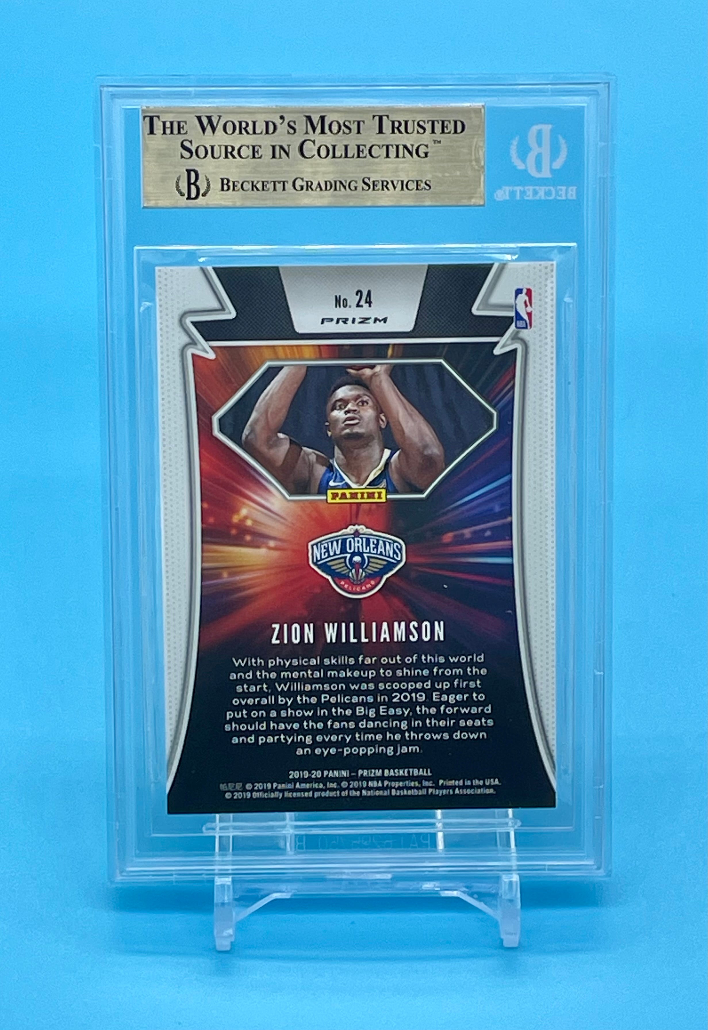 ❤️2019 Panini Prizm Far Out Fast Break Zion Williamson ROOKIE RC BGS 9.5 “True Gem Mint” Disco