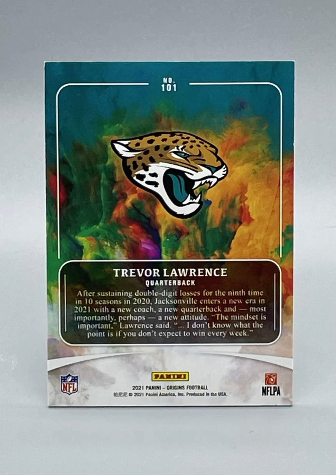 ❤️2021 Origins Trevor Lawrence FOTL Blue Variation Rookie RC /99 #101 Jaguars