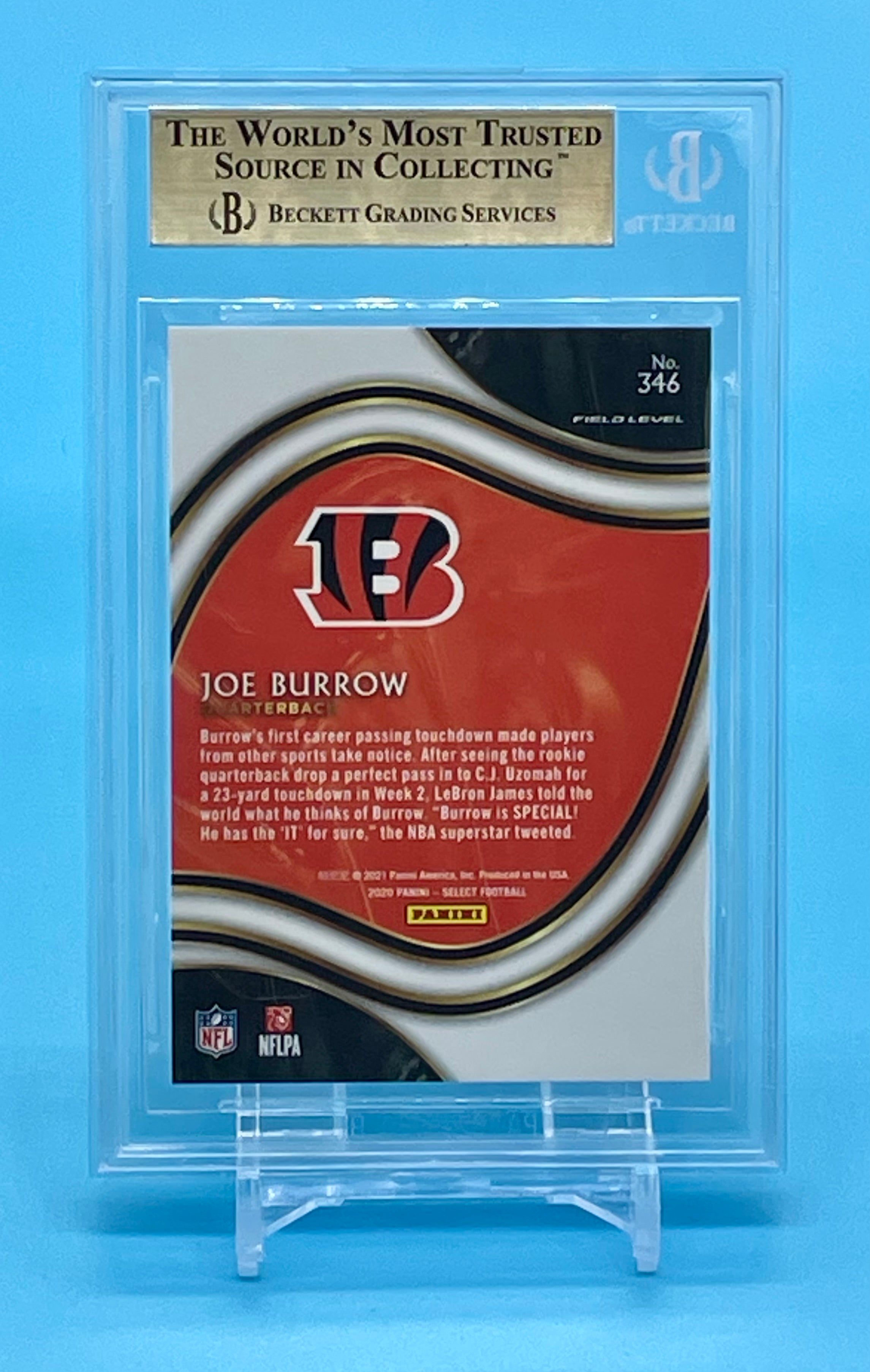 2020 Panini Select Joe discount Burrow Field Level RC #346