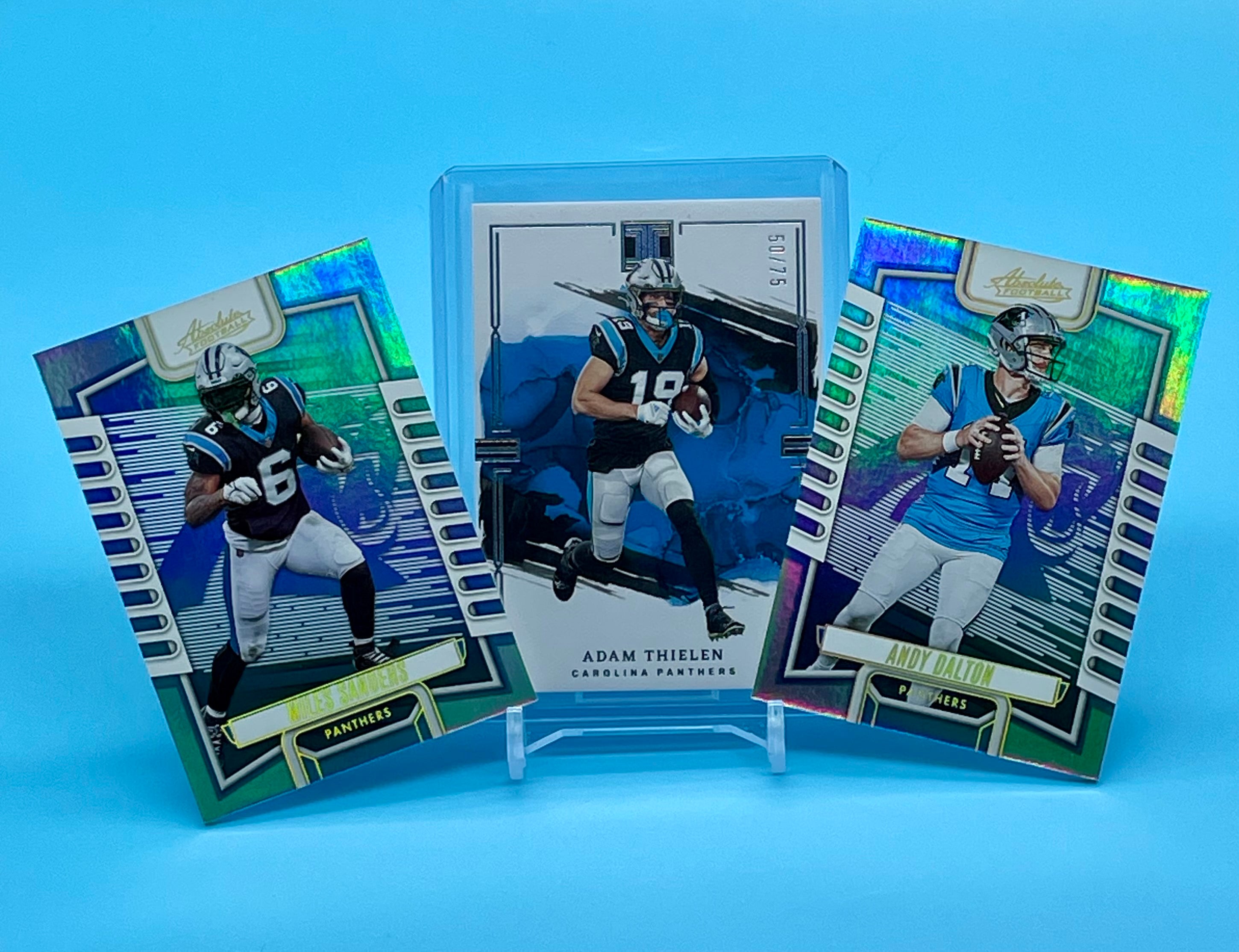 ❤️2023 Panini Impeccable  Adam Thielen /75 + Bonus Andy Dalton Miles Sanders Cards