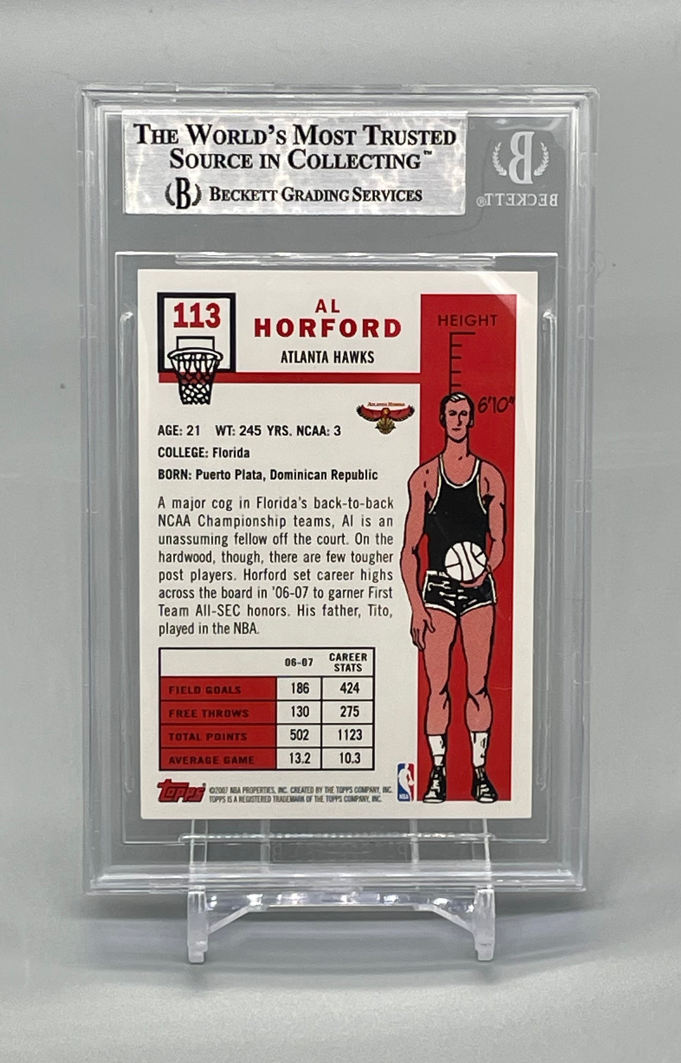 ❤️Al Horford Auto Signed Rookie Card 2007-08 Topps 1957-58 Variation Celtics ATL