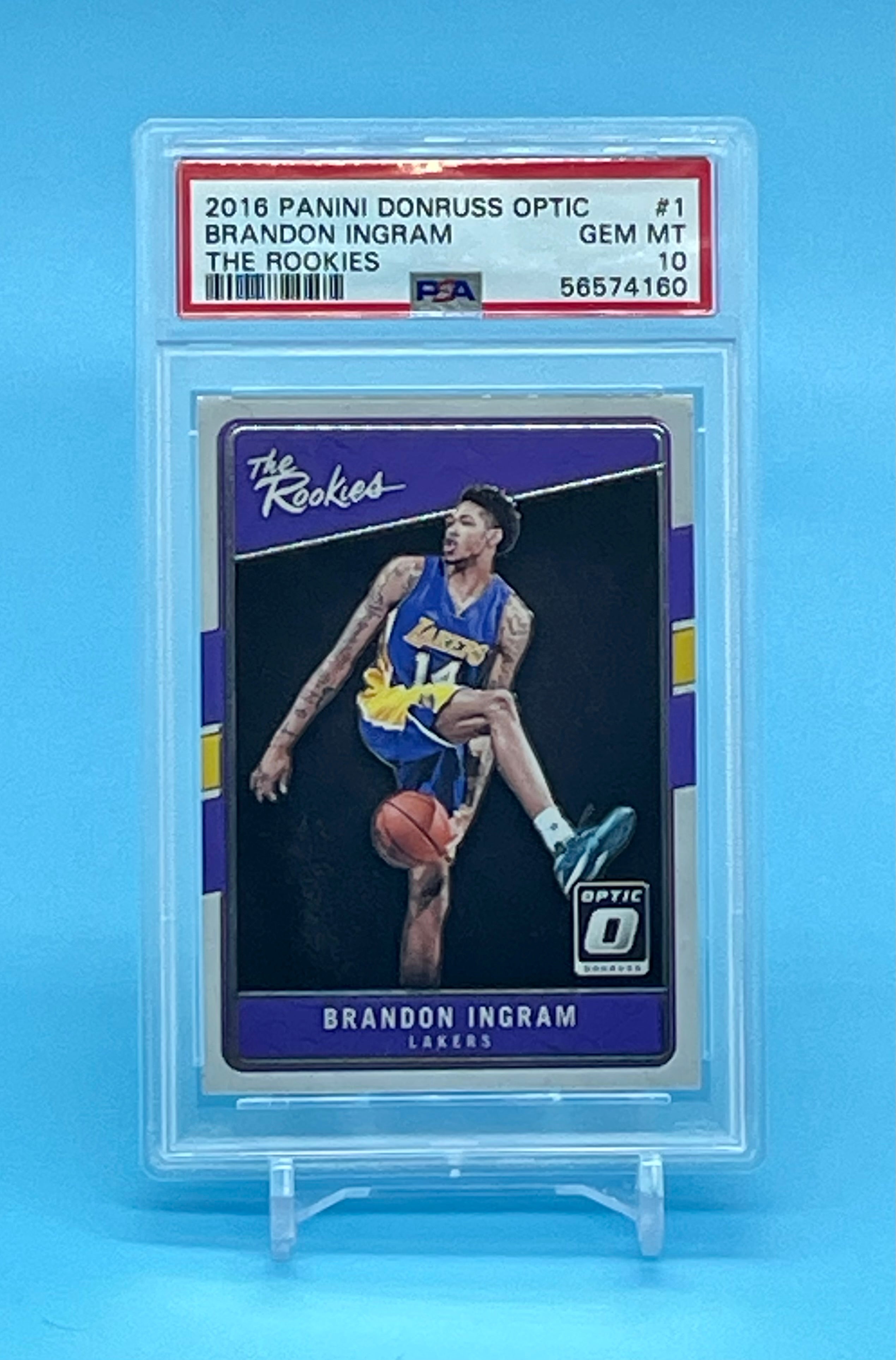 ❤️2016 Panini Donruss Optic Brandon Ingram The Rookies #1 Rookie RC PSA 10