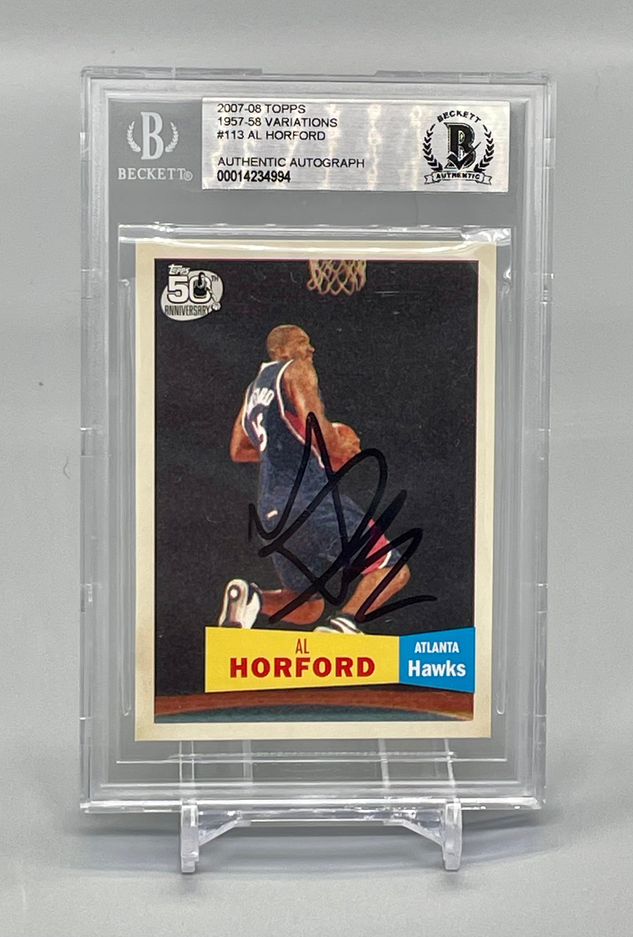 ❤️Al Horford Auto Signed Rookie Card 2007-08 Topps 1957-58 Variation Celtics ATL