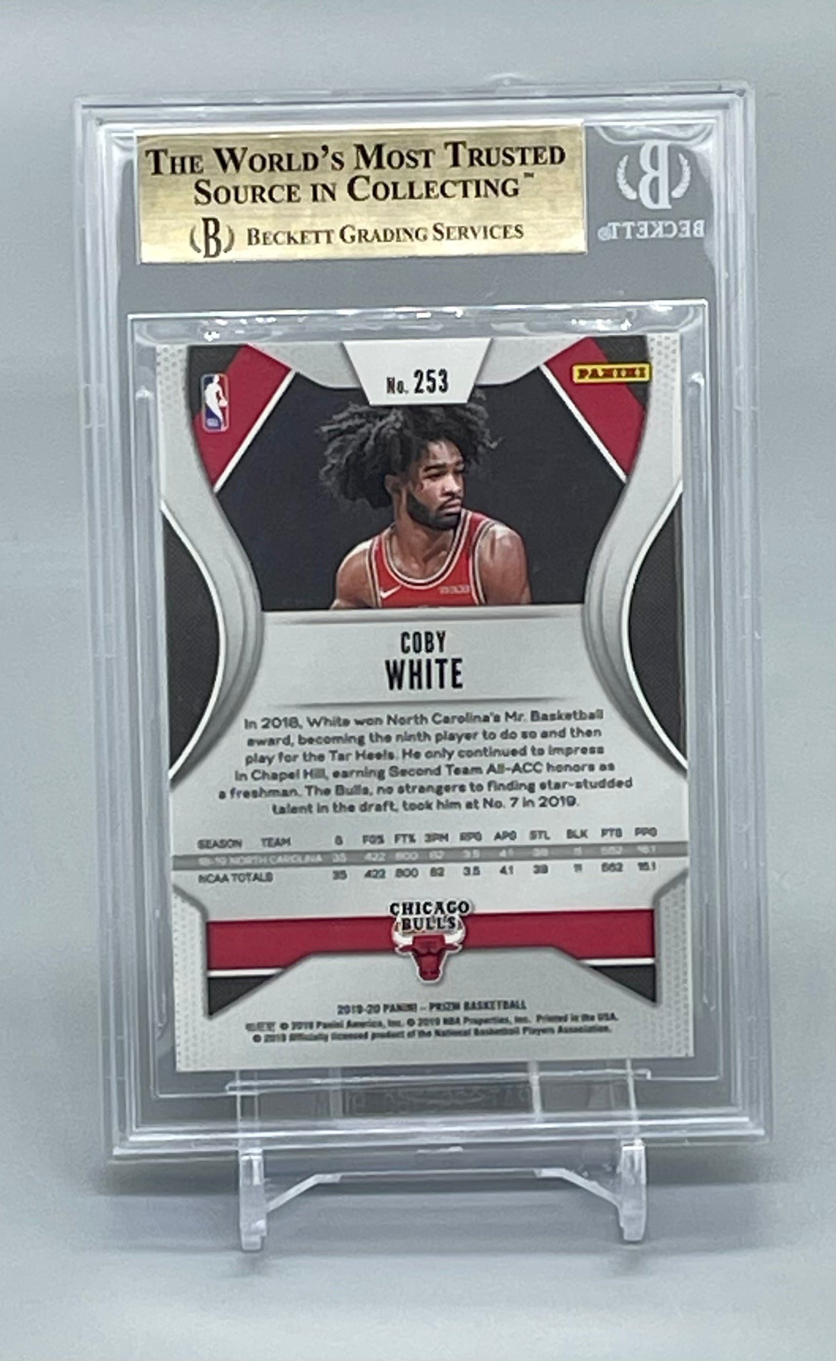 ❤️2019-20 Prizm Coby White Rookie RC #253 BGS All Subs 9.5 TRUE GEM MINT Bulls